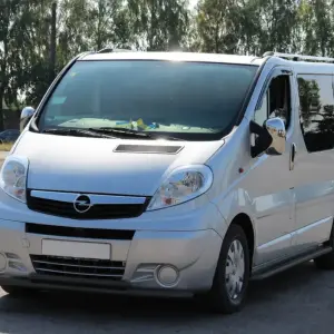 Передній захист ST014 Black (нерж.) для Opel Vivaro 2001–2015