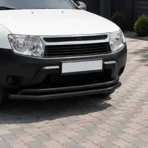 Передній захист ST017 Black (нерж.) для Dacia Duster 2008–2018