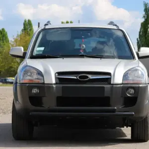 Передній захист ST014 Black (нерж.) для Hyundai Tucson JM 2004–