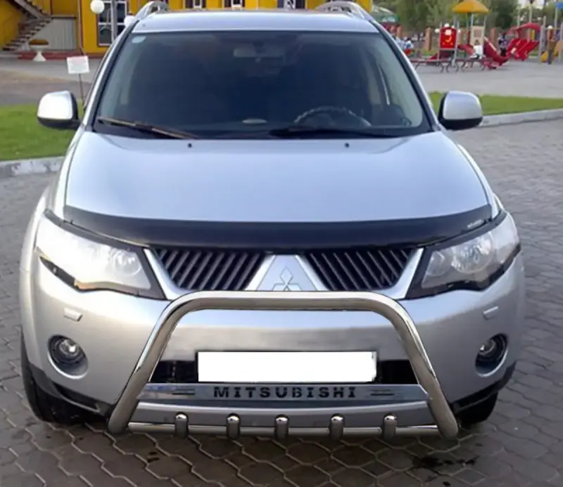 Кенгурятник WT004 (нерж) для Mitsubishi Outlander 2006–2012