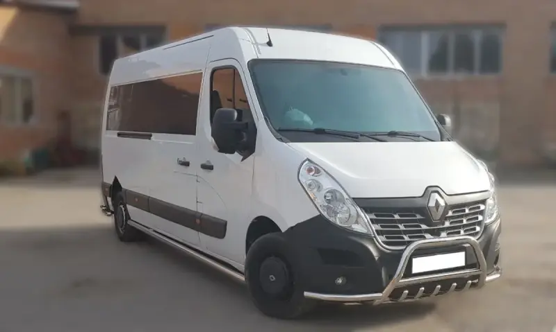 Кенгурятник WT003-Exlusive (нерж.) для Renault Master 2011–2023