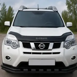 Передній захист ST015 Black (нерж.) для Nissan X-trail T31 2007–2014