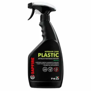 Очищувач-поліроль пластика 710 мл SAPFIRE Plastic Cleaner & Polish - яблуко SONAX