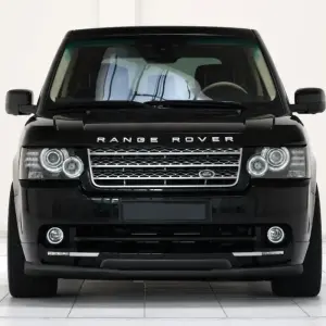 Передній захист ST008 Black (нерж) для LandRover Range Rover III L322 2002–2012