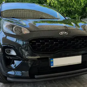 Передній захист ST014 Black (нерж) для KIA Sportage 2015–2021