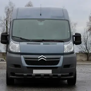 Передня дуга ST015 Black (нерж.) для Opel Movano 2021–