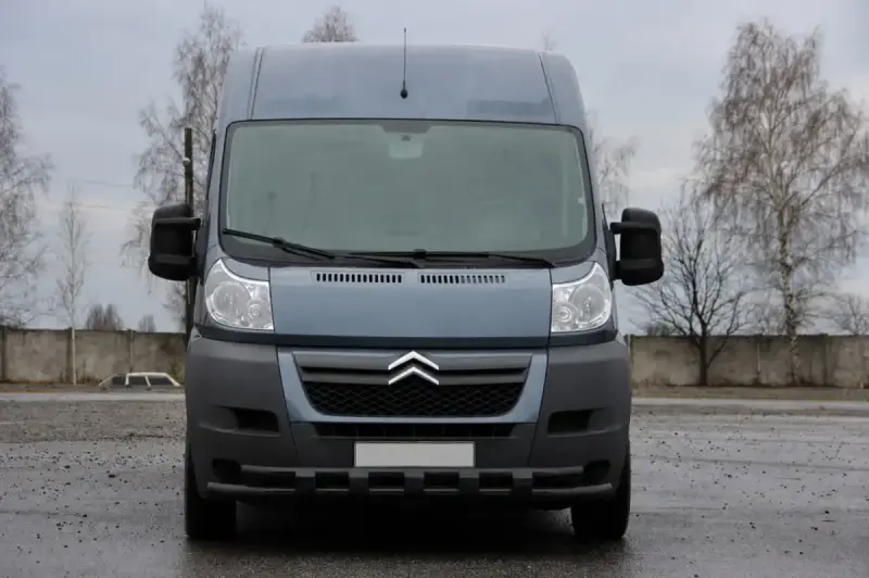 Передня дуга ST015 Black (нерж.) для Opel Movano 2021–