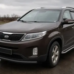 Передній захист ST008 Black (2013-2015, нерж.) для KIA Sorento II XM 2009–2014