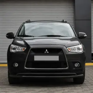 Передній захист ST017 Black (нерж.) для Mitsubishi ASX 2010–2023
