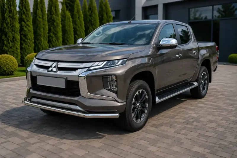 Передній захист ST008 (нерж) для Mitsubishi L200 2015–2024