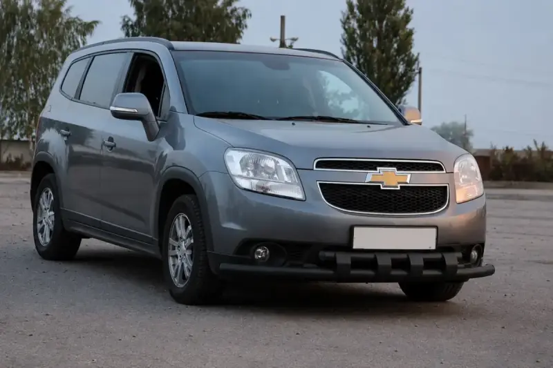 Передній захист ST015 Black (нерж) для Chevrolet Orlando 2010–2018