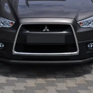 Передній захист ST008 Black (нерж.) для Mitsubishi ASX 2010–2023