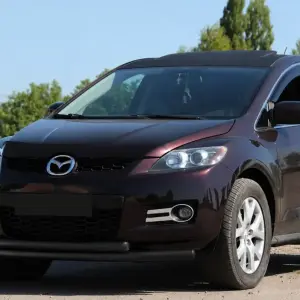 Передній захист ST014 Black (нерж.) для Mazda CX-7 2006–2012