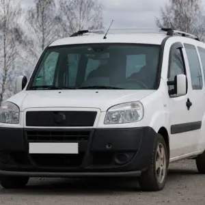 Передній захист ST008 Black (нерж) для Fiat Doblo I 2001–2005