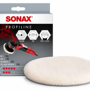 Круг полірувальний з натуральної овечої вовни і поліестеру 125 мм Sonax