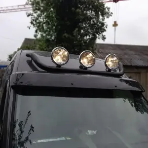 Верхня дуга Black (нерж) для Ford Transit 2000–2014