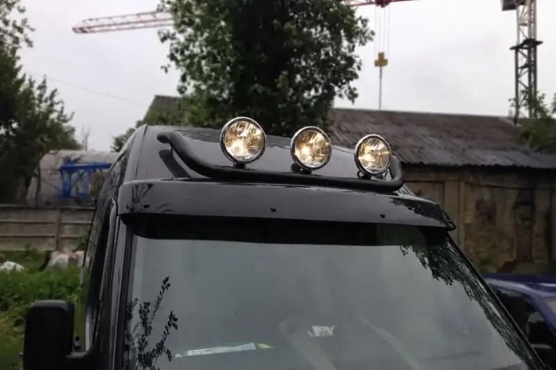 Верхня дуга Black (нерж) для Ford Transit 2000–2014