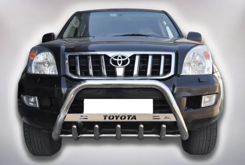 Кенгурятник WT004 (нерж) для Toyota Land Cruiser Prado 120 2002–2009