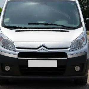 Передній захист ST008 Black (нерж) для Citroen Jumpy 2007–2017
