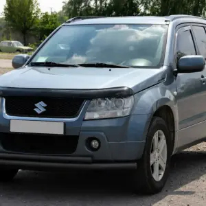 Передній подвійний вус 60/42мм Black (нерж) для Suzuki Grand Vitara 2005–2017