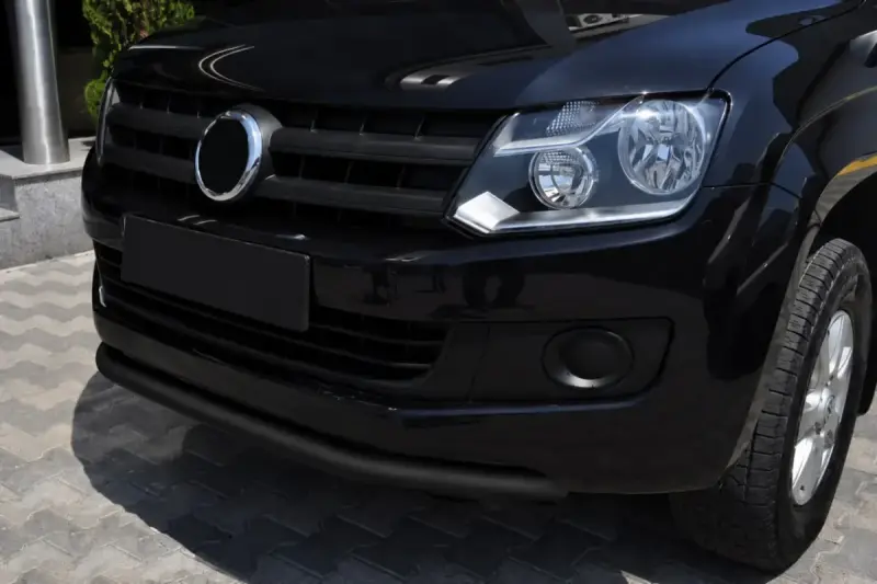 Передній захист ST008 Black (нерж) для Volkswagen Amarok 2010–2022