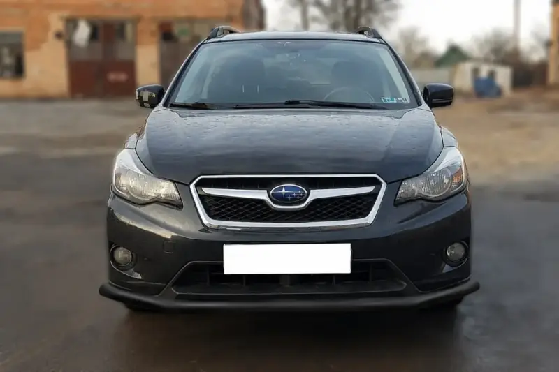 Передній захист ST008 Black (нерж) для Subaru XV 2011–2017