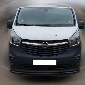 Передній захист ST008 Black (нерж) для Fiat Talento 2016–