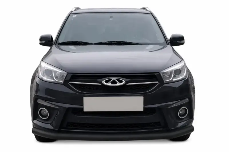 Передній захист ST008 Black (нерж) для Chery Tiggo 3 2005–