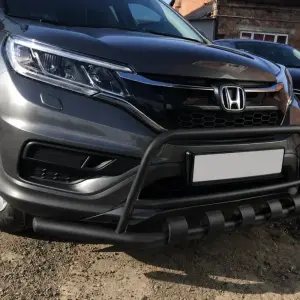 Передній захист WT003-ST-V2 Black (нерж.) для Honda CRV 2012–2016