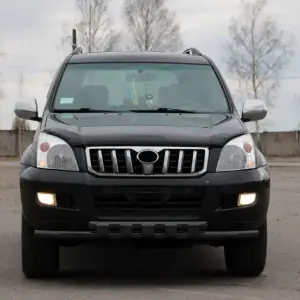 Передня дуга ST015 Black (нерж.) для Toyota Land Cruiser Prado 120 2002–2009