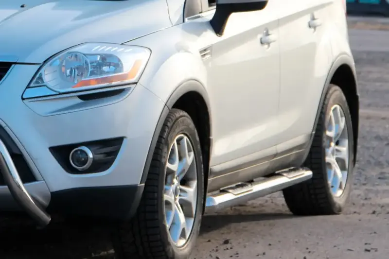 Бічні труби прямі (2 шт., нерж.) для Ford Kuga 2008–2013
