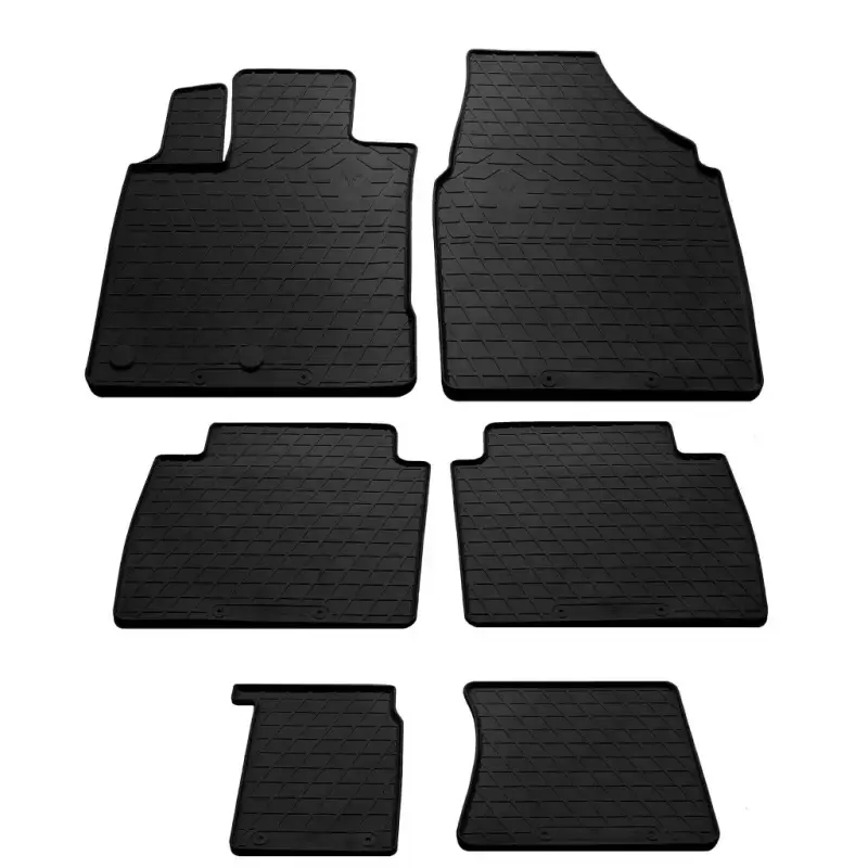 Гумові килимки для +2 (3 ряди, Stingray Premium) для Nissan Qashqai 2007–2010
