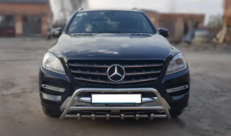 Кенгурятник WT003 (нерж.) для Mercedes-Benz GLE/ML class W166 2011–2018
