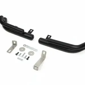 Задні подвійні куточки AK003-Подвійний Black (нерж.) для Hyundai Santa Fe 2 2006–2012