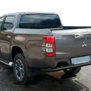 Задній захист AK005 Black (нерж) для Fiat Fullback 2016–