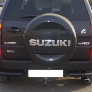 Задній захист AK003 Black (нерж) для Suzuki Grand Vitara 2005–2017