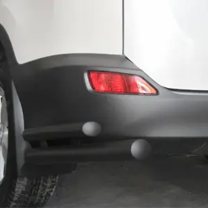Задні куточки AK003-подвійний Black (нерж) для Toyota Rav 4 2013–2018