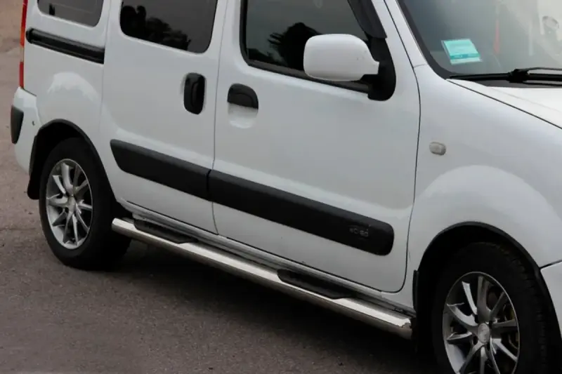 Бічні труби (2 шт., нерж.) для Renault Kangoo 1998–2008