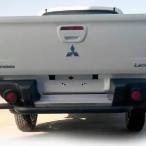 Задній захист AK007 Black (нерж) для Mitsubishi L200 2006–2015
