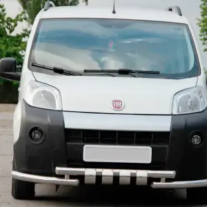 Передній захист Shark (нерж) для Fiat Fiorino/Qubo 2008–2024