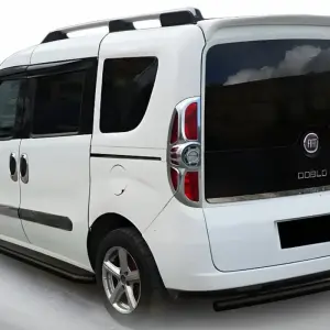 Задня дуга AK002 Black (нерж.) для Fiat Doblo II 2010–2022