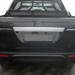 Задній кенгурятник AK006 Black (нерж) для SsangYong Action 2005–2018