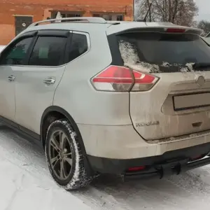 Задній захист NSXT.13.6.B1-08 Black (нерж) для Nissan X-trail T32/Rogue 2014–2021