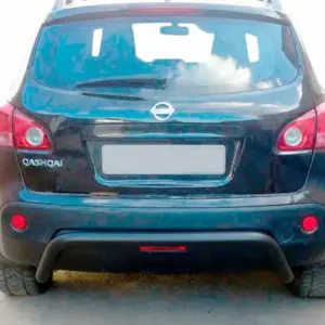 Задня дуга AK007 Black (нерж.) для Nissan Qashqai 2010–2014