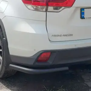 Задні куточки Black (2 шт., нерж) для Toyota Highlander 2013–2019