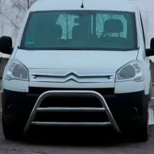 Кенгурятник WT022 (нерж.) для Citroen Berlingo 2008–2018