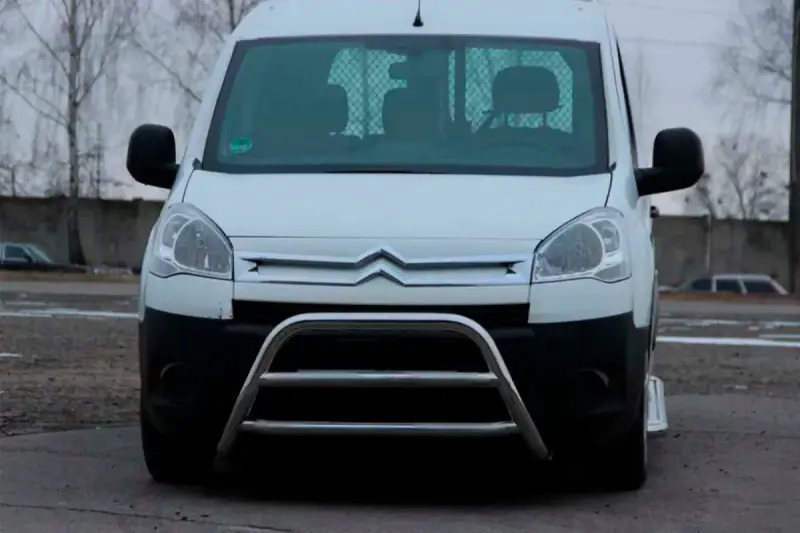 Кенгурятник WT022 (нерж.) для Citroen Berlingo 2008–2018