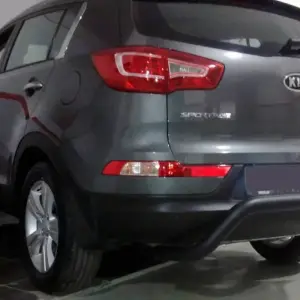 Задня дуга AK007 Black (нерж.) для KIA Sportage 2010–2015