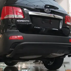 Задня дуга AK007 Black (нерж.) для KIA Sorento II XM 2009–2014