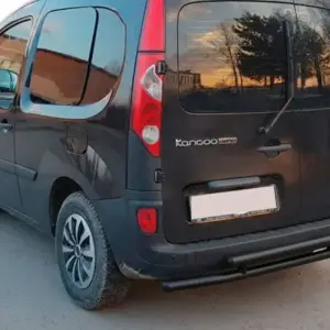Задня дуга AK002-2 Black (нерж.) для Renault Kangoo 2008–2020